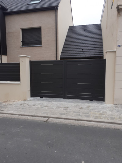 Pose d'un portail et portillon à Gargenville - Yvelines (78)