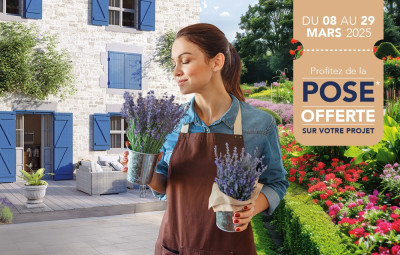 Profitez de la pose offerte pour le début du printemps !