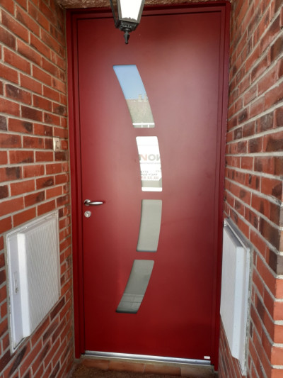 Porte d'entrée en aluminium par Lorenove Pacy-sur-Eure (27)