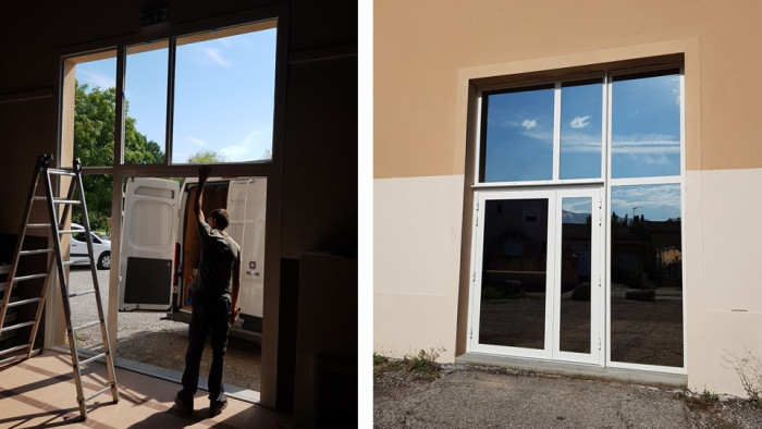 Pose de fenêtre aluminium par AZUR WINDOW Lorenove à Trets