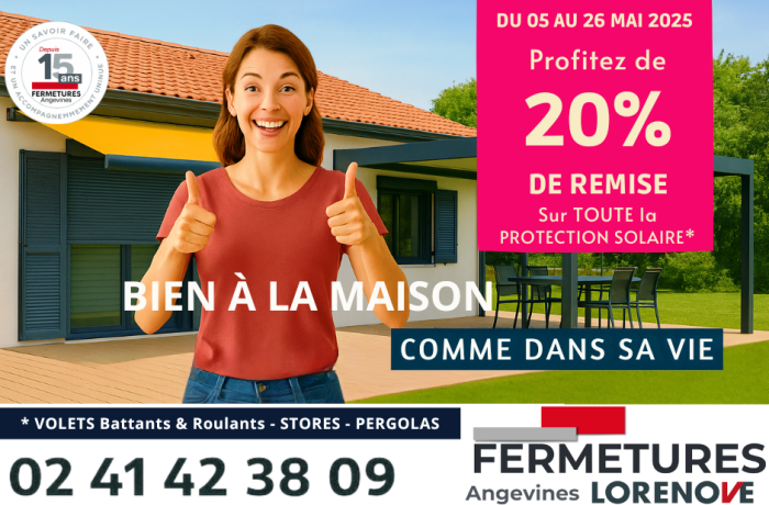 20% de remise immédiate sur toute la protection solaire du 05 au 26 mai 2025