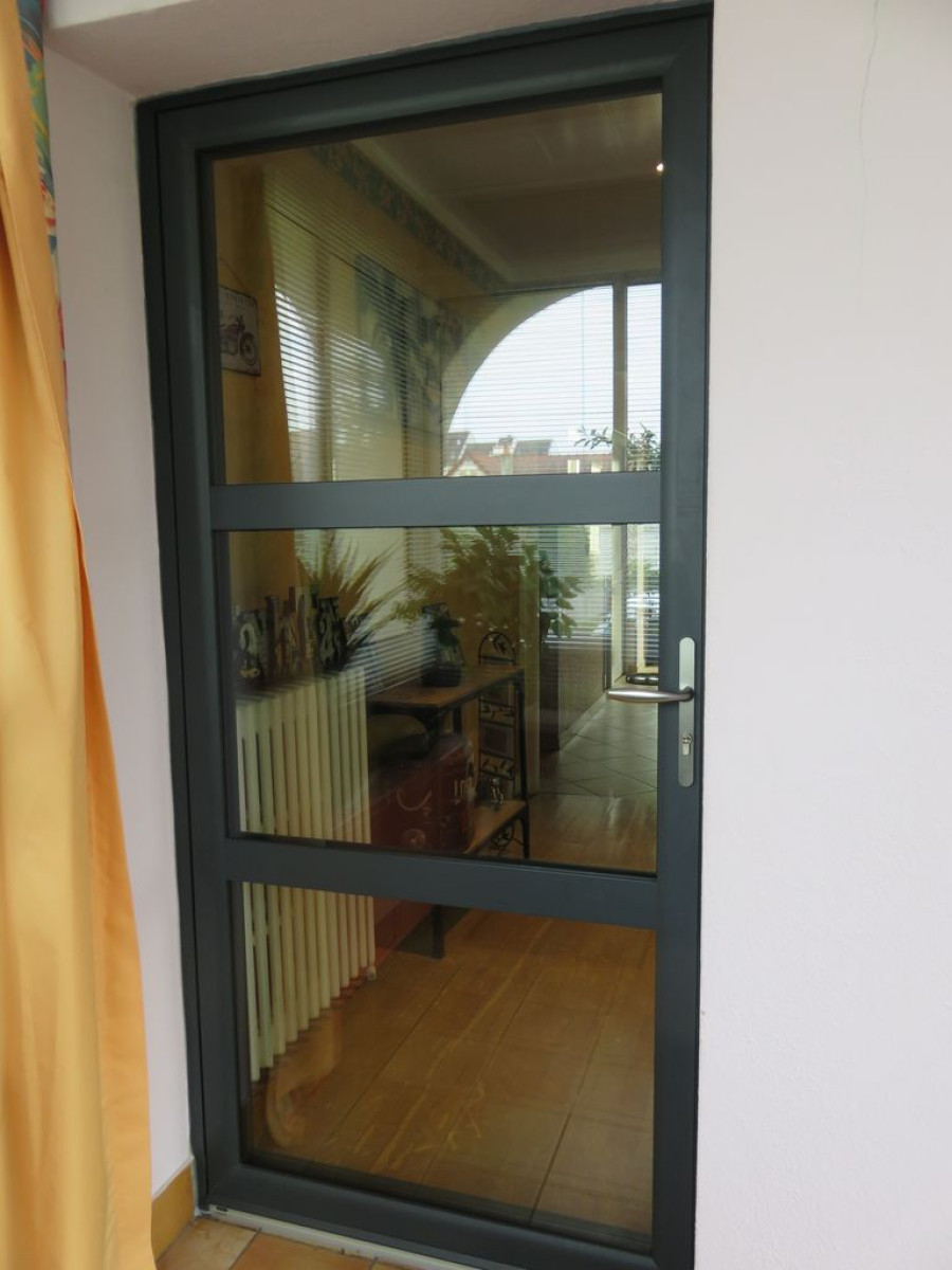 Porte vitrée fermée aluminium Troyes