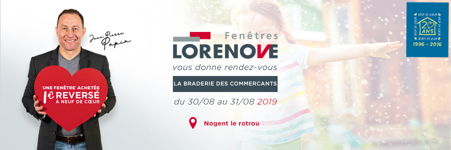 Lorenove vous attend à la Braderie des Commercants à Nogent-le-Rotrou !