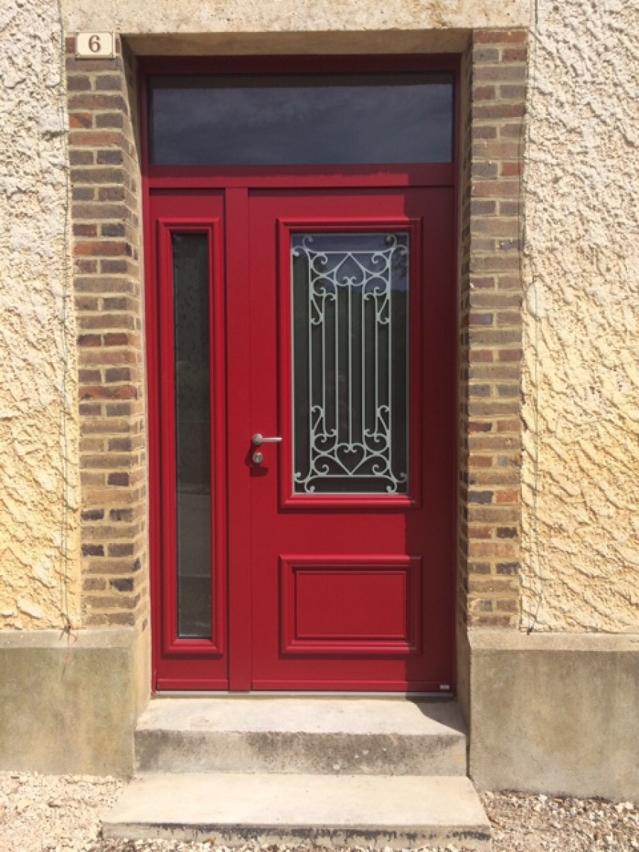 Pose d'une porte d'entrée ALUMINIUM à MACEY (10300)