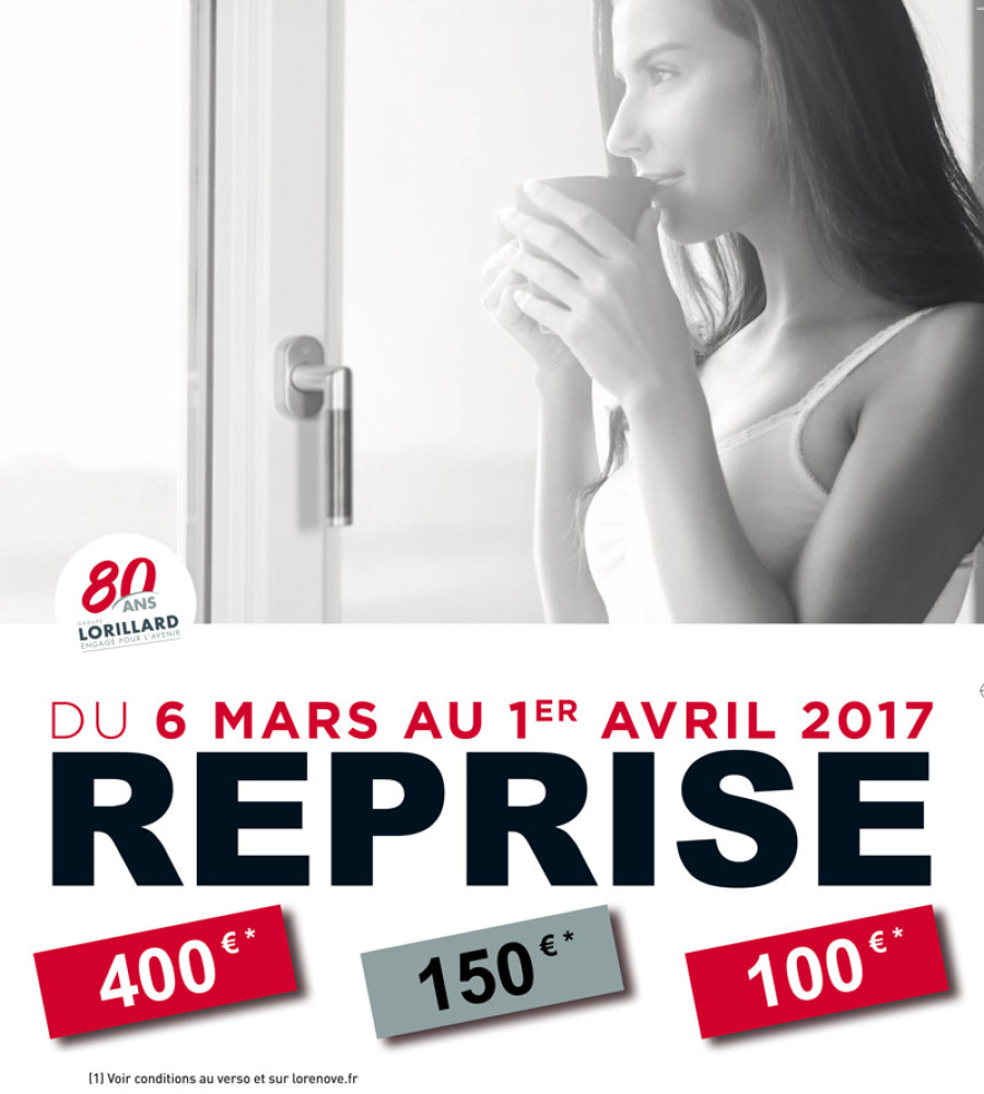 OFFRE PROMOTIONNELLE DU 06 MARS AU 1er AVRIL 2017 - Lorenove Martigues