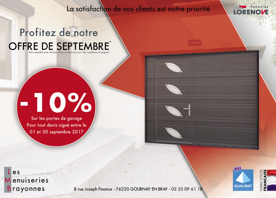 Offre de septembre !