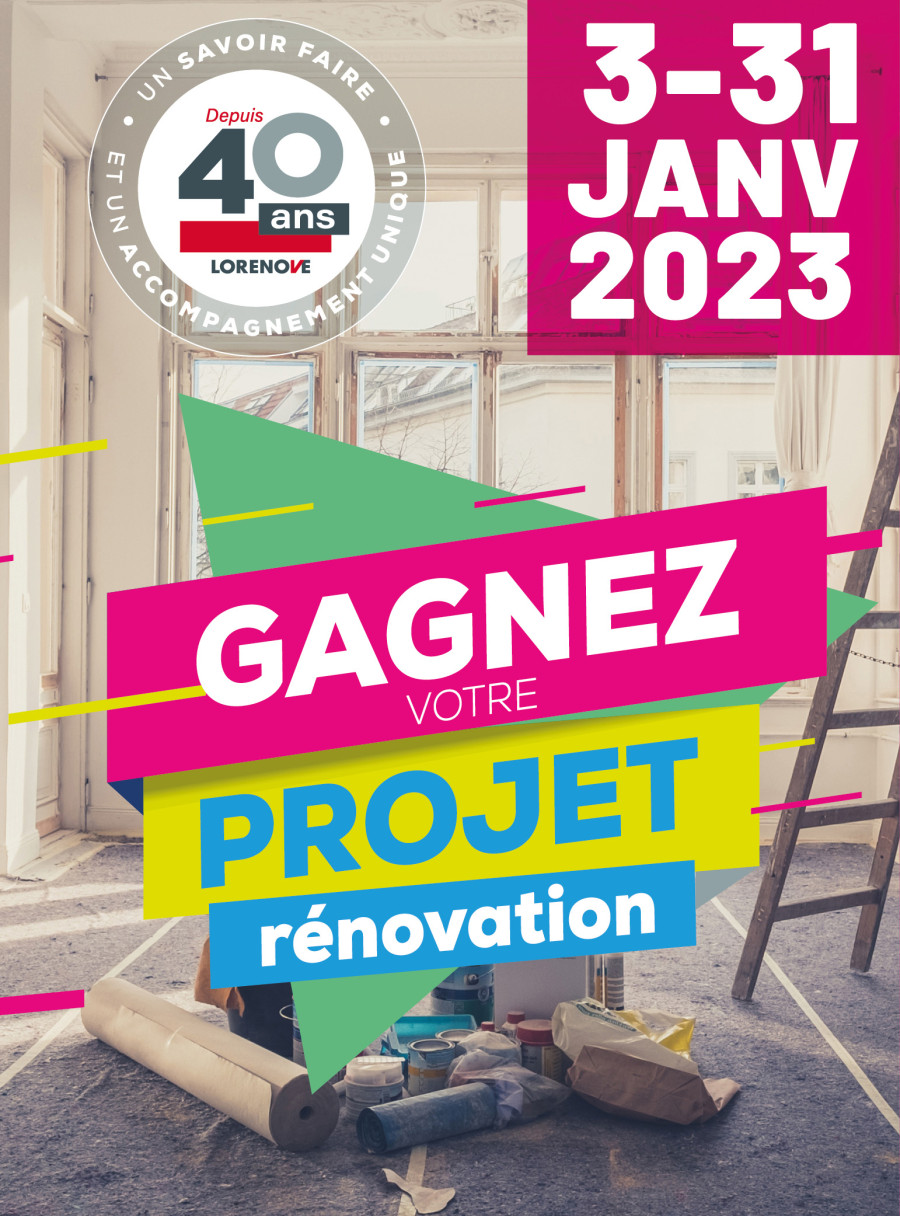 Gagnez votre projet de rénovation avec Lorenove !