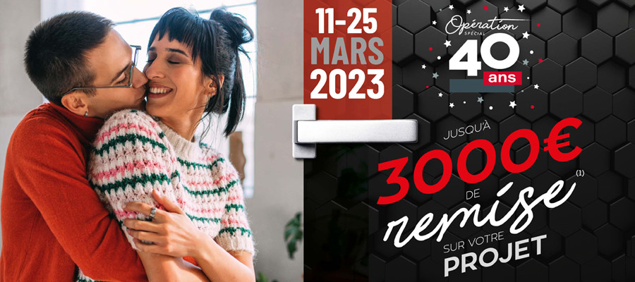 Lorenove fête ses 40 ans et vous offre jusqu’à 3000 € de remise sur votre projet !