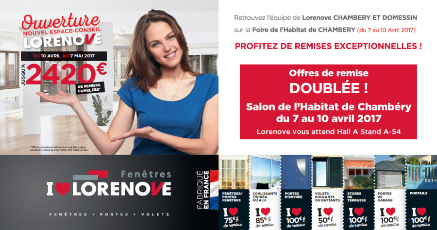 Foire de l'Habitat de CHAMBERY : Lorenove vous accueille sur son stand !