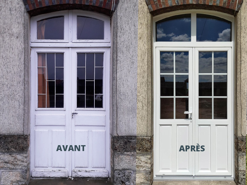 Changement porte fenetre PVC Dampierre en Yvelines (78)