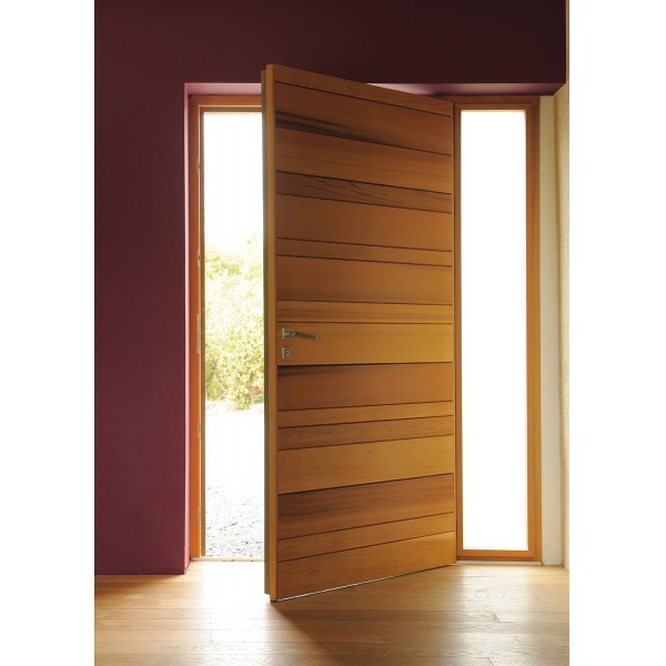 Portes d'entrée en bois contemporaines : tendance & sécurité