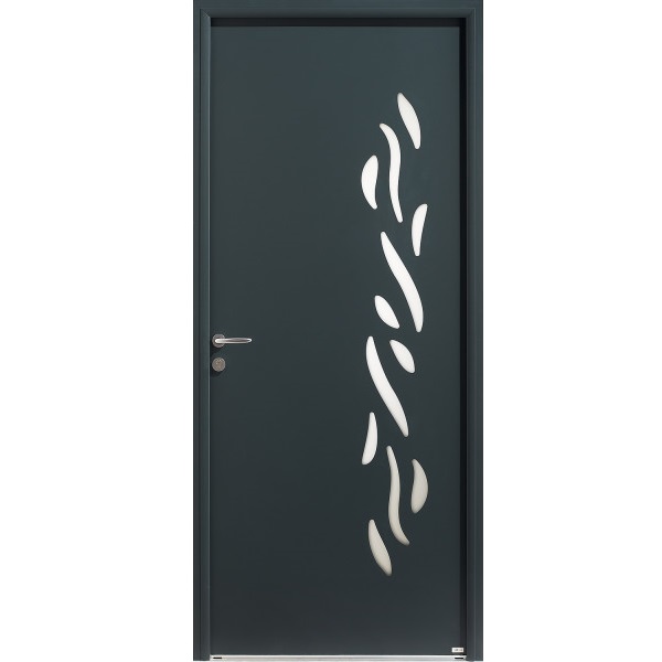 Porte d'entrée Mixte Bois-Alu CONTEMPORAINE