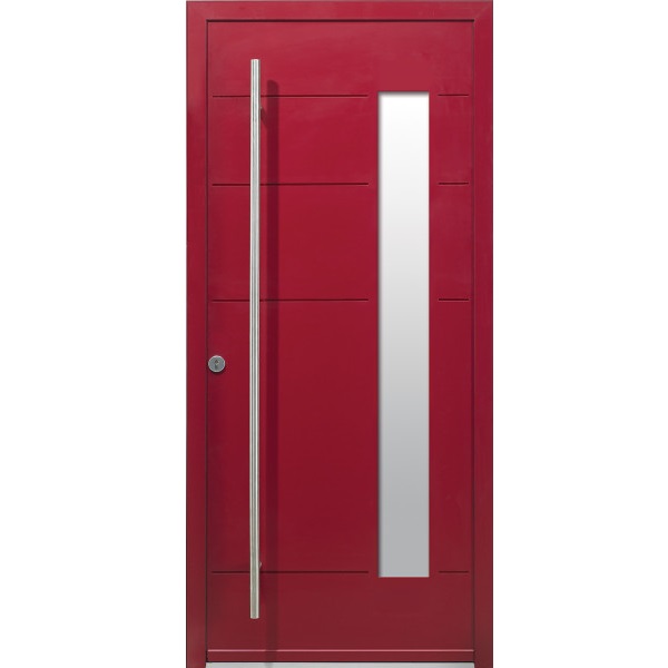 Porte d'entrée Mixte Bois-Alu CONTEMPORAINE