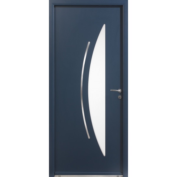 Porte d'entrée Mixte Bois-Alu CONTEMPORAINE