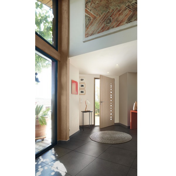 Porte d'entrée Mixte Bois-Alu CONTEMPORAINE