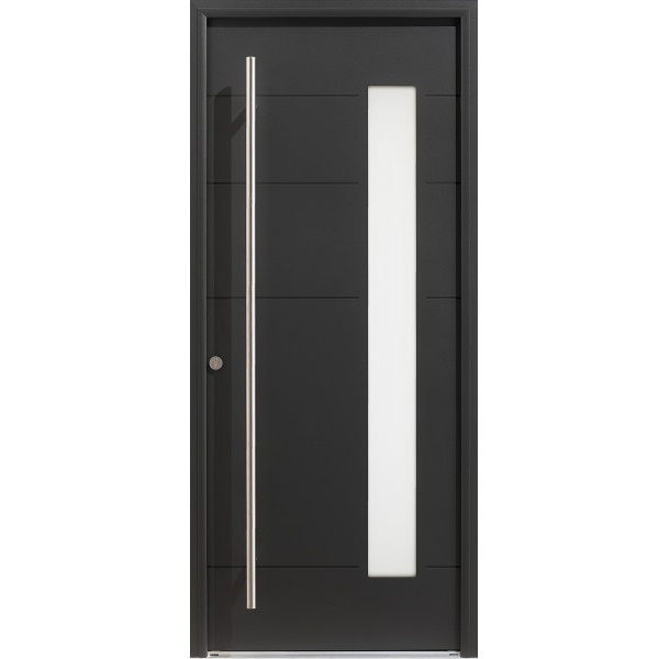 Porte d'entrée Mixte Bois-Alu CONTEMPORAINE