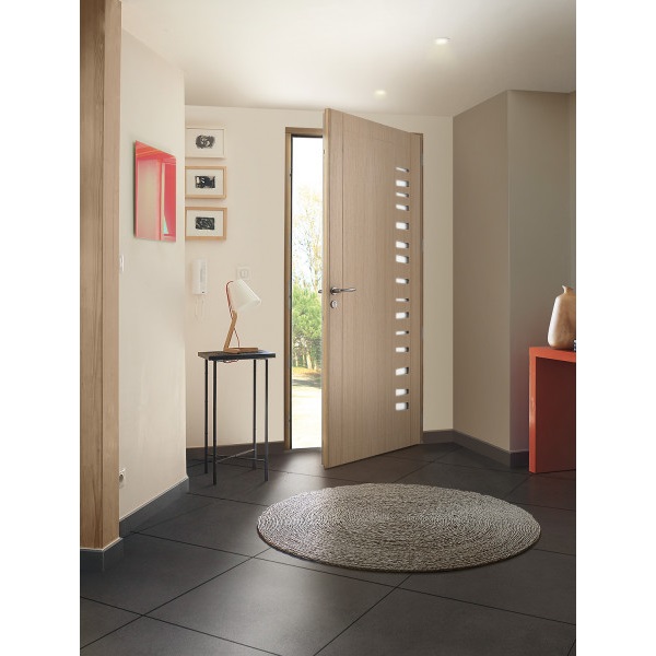 Porte d'entrée Mixte Bois-Alu CONTEMPORAINE