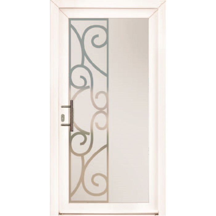 Porte d'entrée PVC Lumineuse