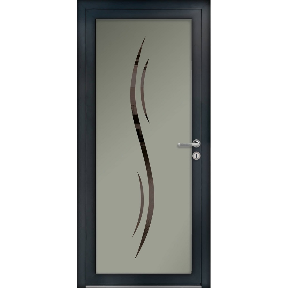 Porte d'entrée PVC Lumineuse